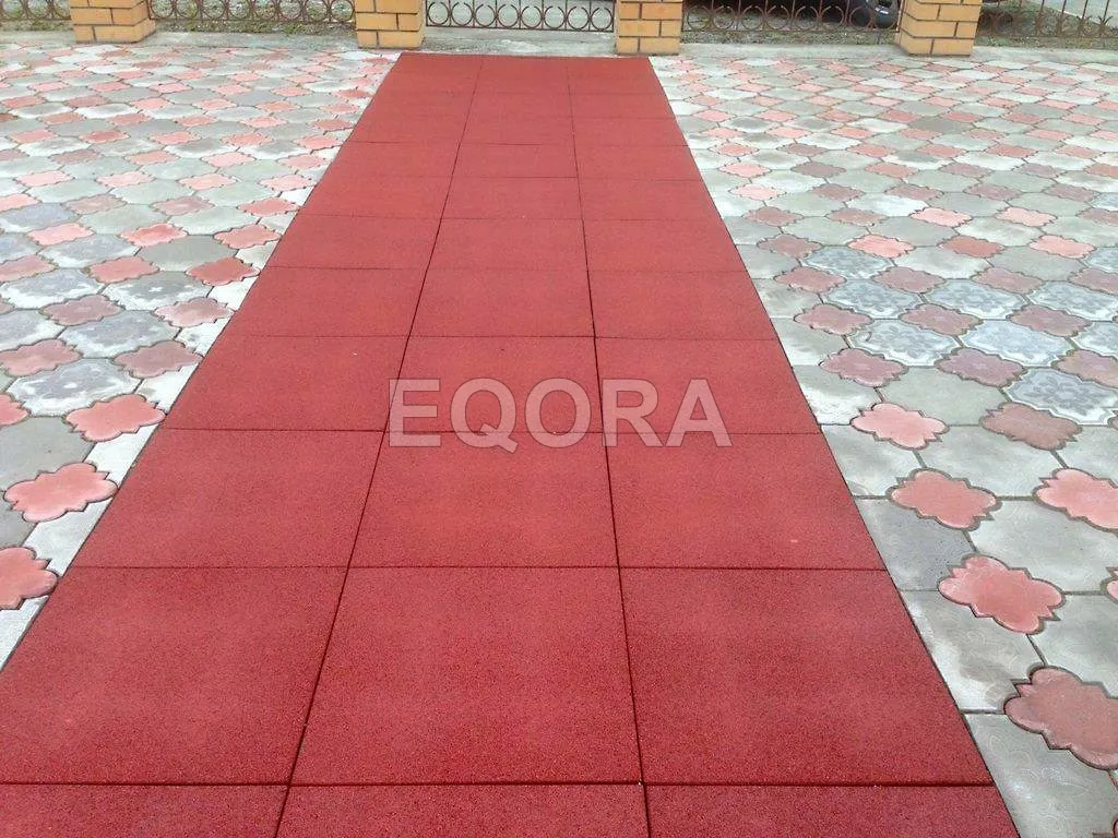 Резиновое покрытие для двора частного дома из резиновой крошки в Убинском