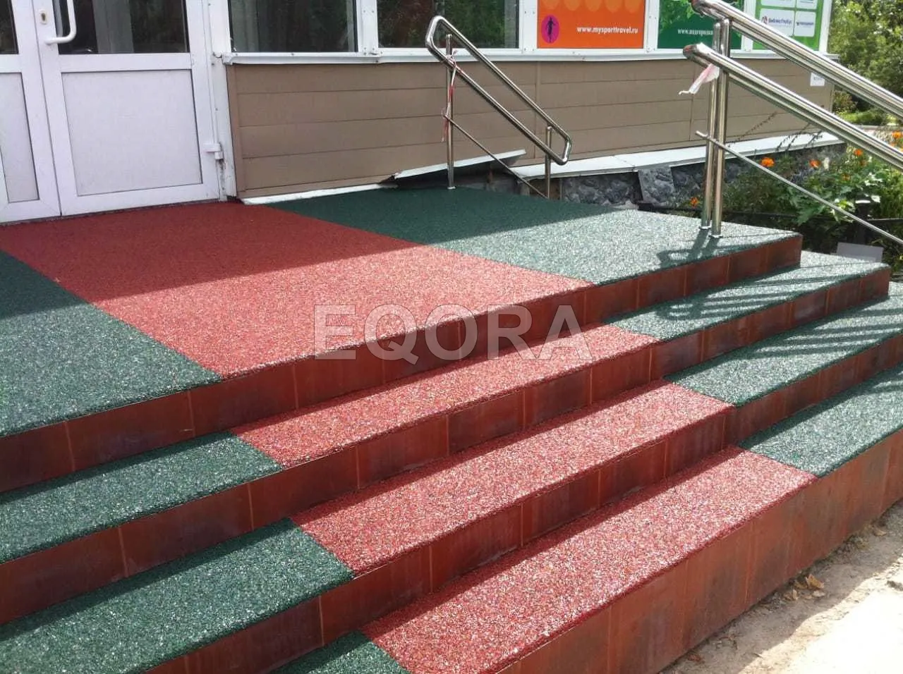 Резиновое покрытие на травмоопасные участки из резиновой крошки в Убинском