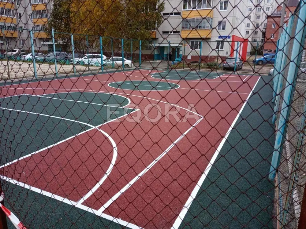 Резиновые покрытия из крошки для спортивных площадок в Убинском